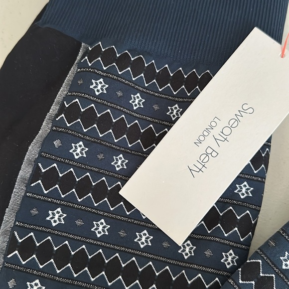 Sweaty Betty NWT Peak Ski Base Layer Leggings - Blue Mountain SMALL - Picture 4 of 9